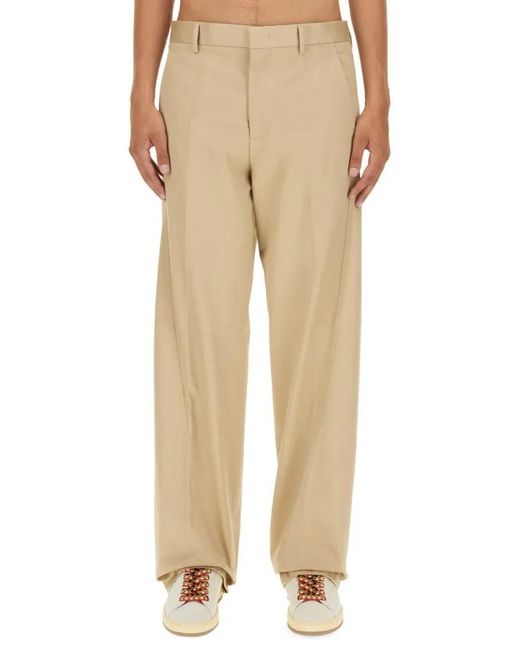 Lanvin Relaxed Fit Twisted Chino Pants in Natural für Herren
