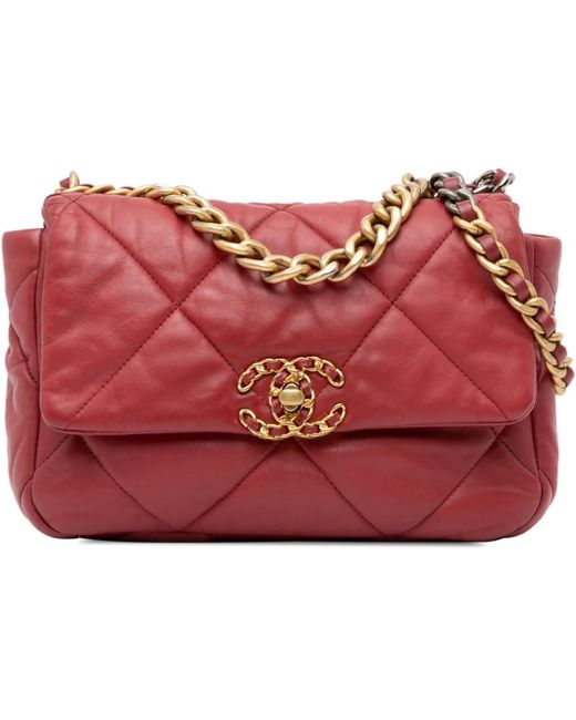 Chanel Red Hobo Bags