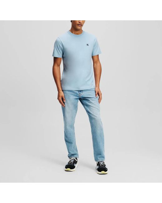 Karl Lagerfeld Kl Monogram T-Shirt in Blue für Herren