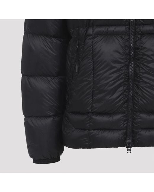 C P Company Quilted Insulated Down Jacket With Hood in Black für Herren