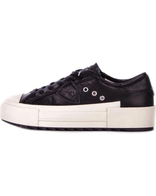 Philippe Model Black Low-Top Sneaker