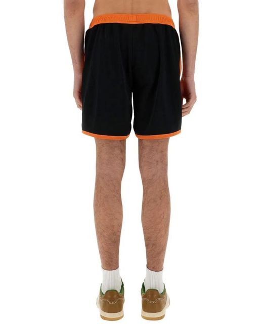 Wales Bonner Contrast Panel Jersey Shorts in Black für Herren