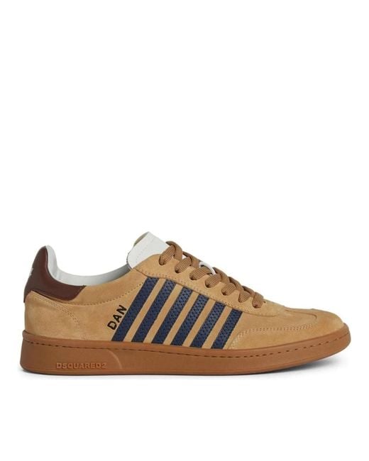 DSquared² Low-Top Sneaker in Brown für Herren