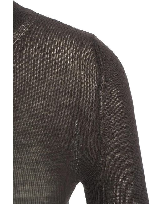 Grifoni Gray Mock Neck Sweater