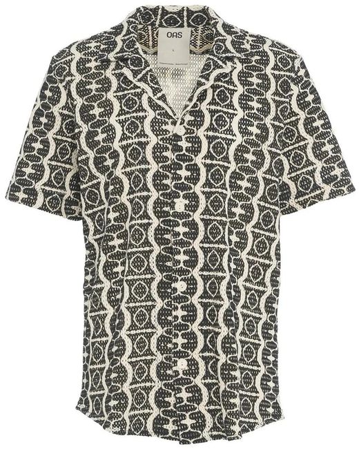 Oas Net Shirt 'Cuba' in Black für Herren
