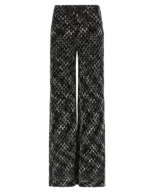 Missoni Black Flamed Lace Pants