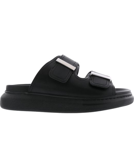 Alexander McQueen Black Slipper & Pantoletten