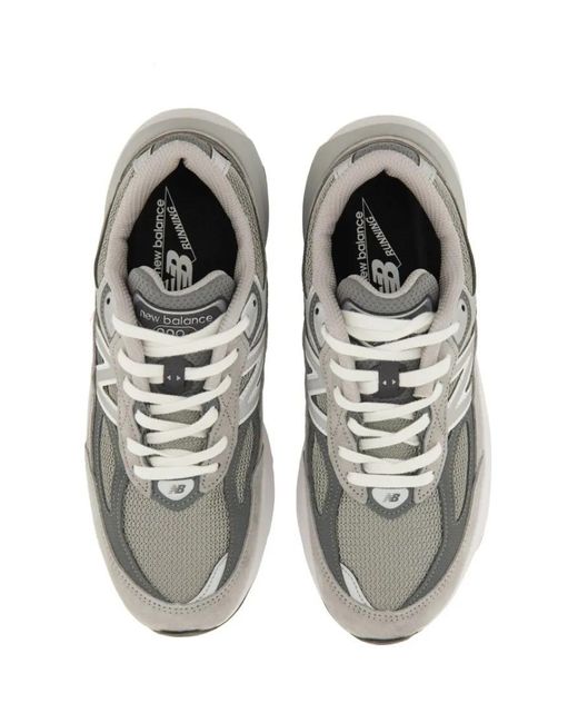 New Balance White Low-Top Sneaker