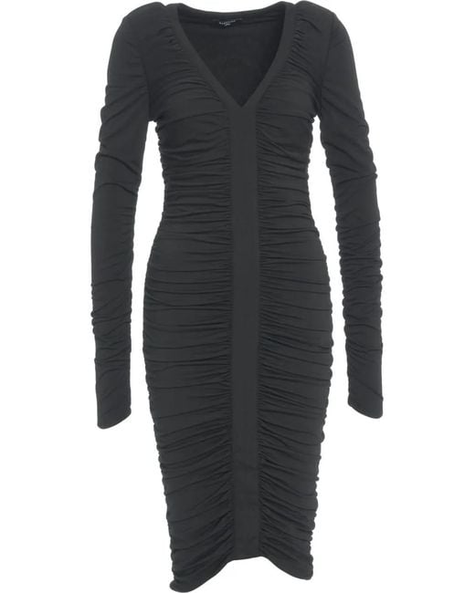 Guess Black Dress With Ruching