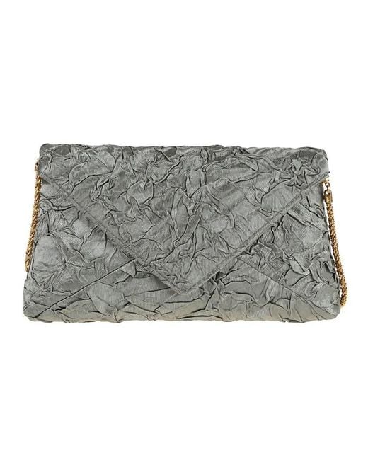 Dries Van Noten Gray Clutches
