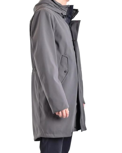 Peuterey Polyester Jacket With Hood in Gray für Herren