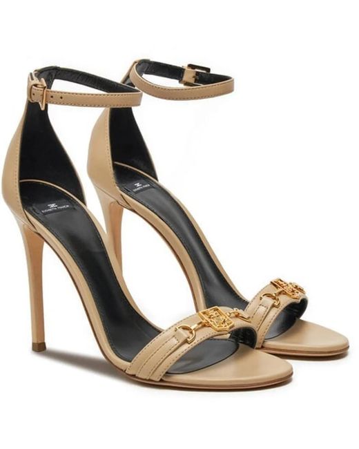 Elisabetta Franchi Metallic Sandalen