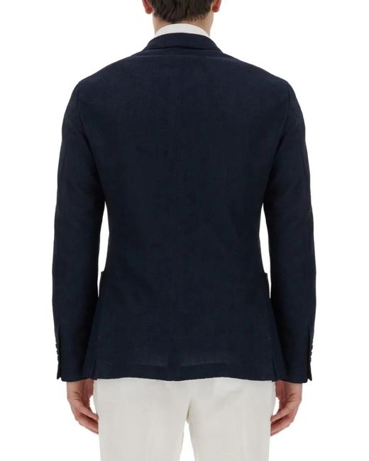 Lardini Double-Breasted Jacket in Blue für Herren