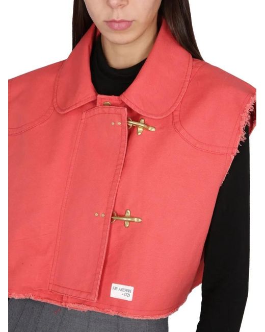 Fay Pink Vest Two Hooks