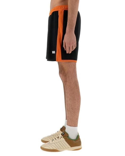 Wales Bonner Contrast Panel Jersey Shorts in Black für Herren