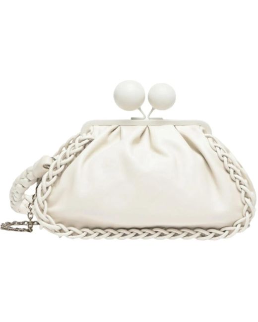 Max Mara White Clutches