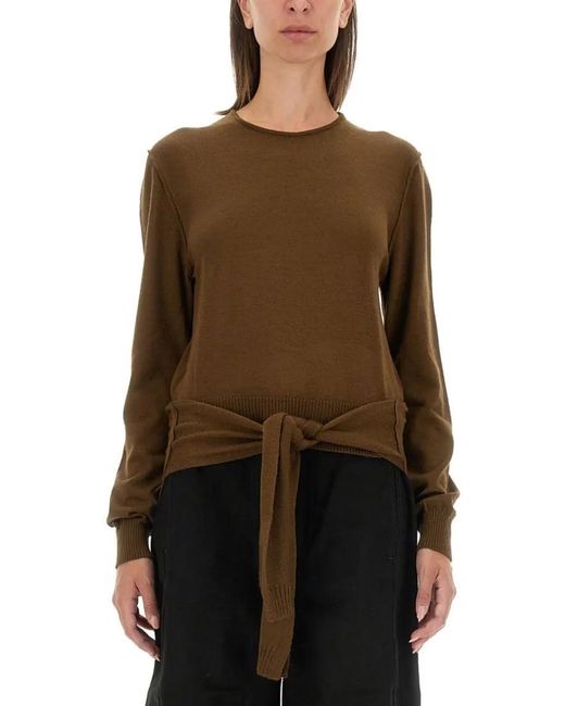 Lemaire Brown Wool Blend Sweater