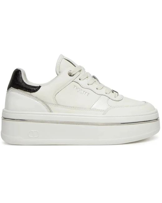 Twinset White Low-Top Sneaker