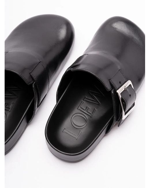Loewe White Slipper & Pantoletten