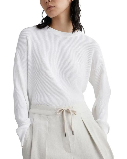 Brunello Cucinelli White Pantalone