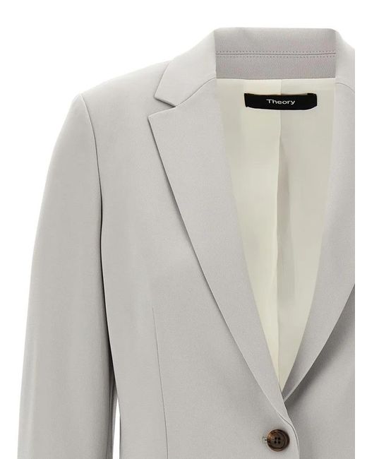 Theory Gray Blazer 'Staple'