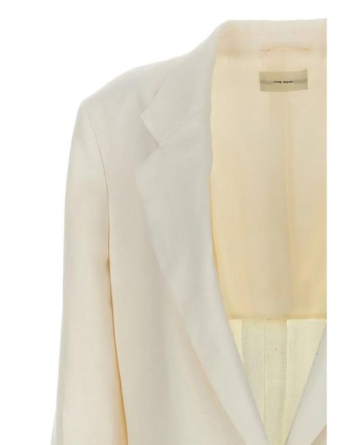 The Row White 'Enza' Blazer
