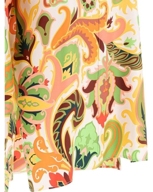 Etro Multicolor Silk Paisley Shirt