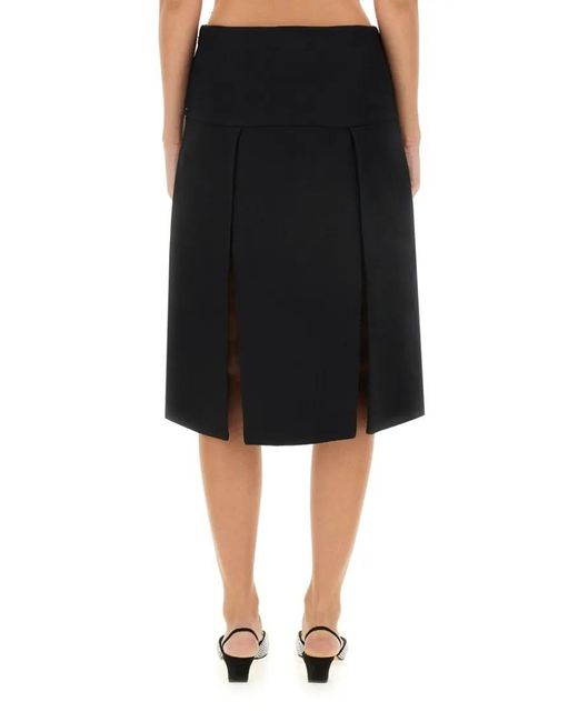 Khaite Black Kidd Skirt