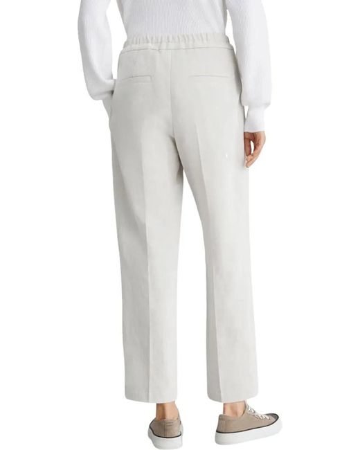 Brunello Cucinelli White Pantalone