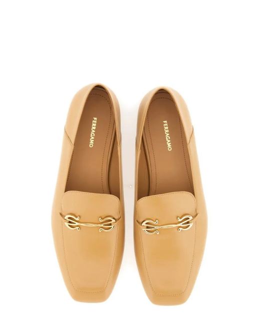 Ferragamo Natural "Louis" Loafer