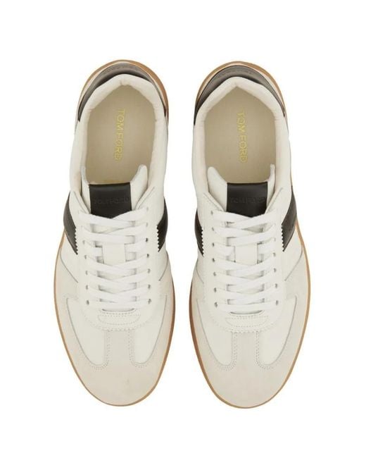 Tom Ford Low-Top Sneaker in White für Herren