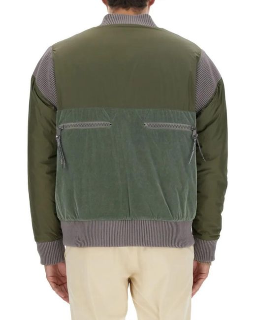 Vivienne Westwood Bomber Jacket With Logo in Green für Herren