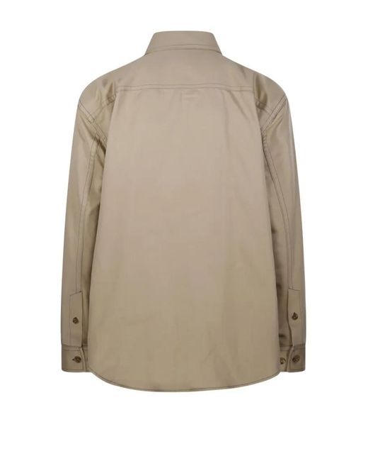 Off-White c/o Virgil Abloh Stitch Cotgab Milit Overshirt in Natural für Herren