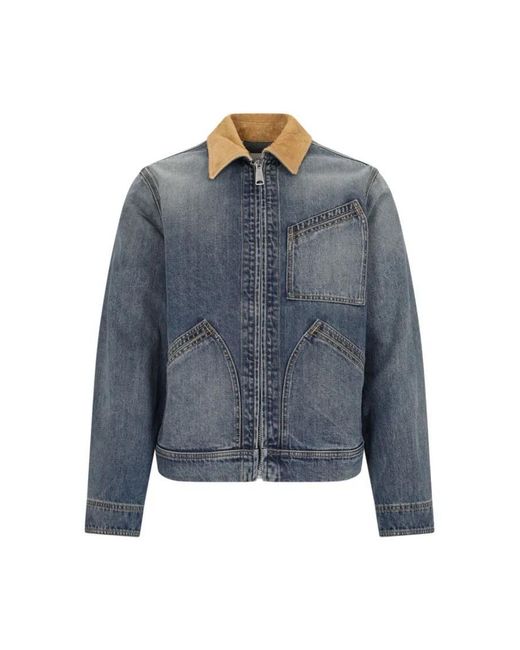 Alexander McQueen Denim Zip Jacket – in Blue für Herren