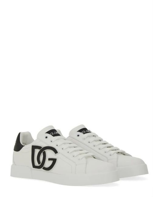 Dolce & Gabbana White Low-Top Sneaker