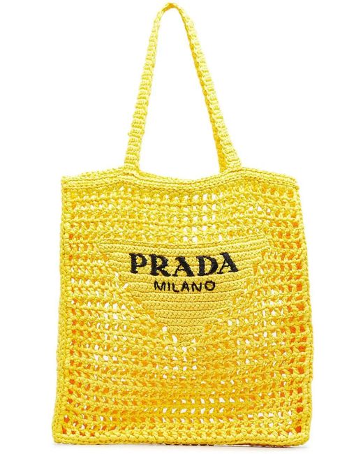 Prada Yellow Shopper