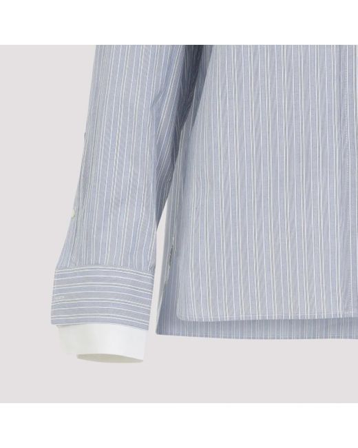 Acne Blue Cotton Blouse