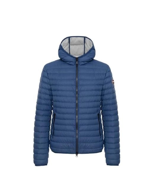 Colmar Lightweight Down Jacket With Fixed Hood And Water in Blue für Herren