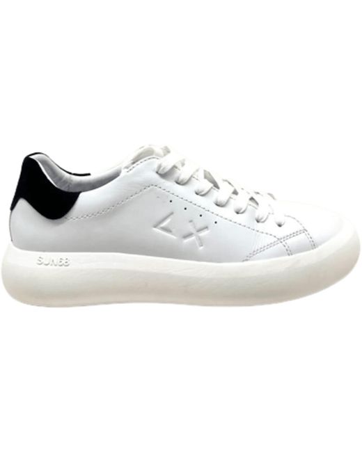 Sun 68 Low-Top Sneaker in White für Herren