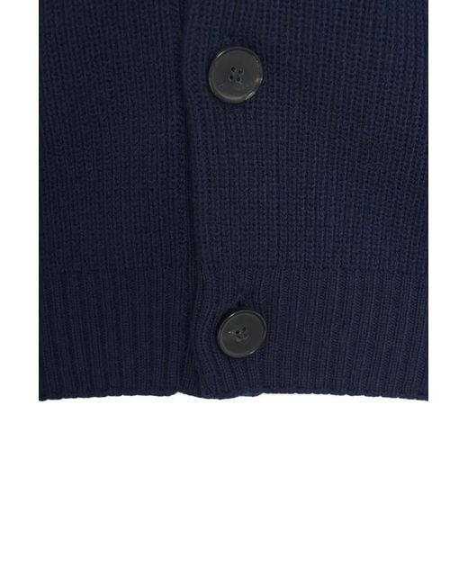 Amaranto Wool Cardigan in Blue für Herren