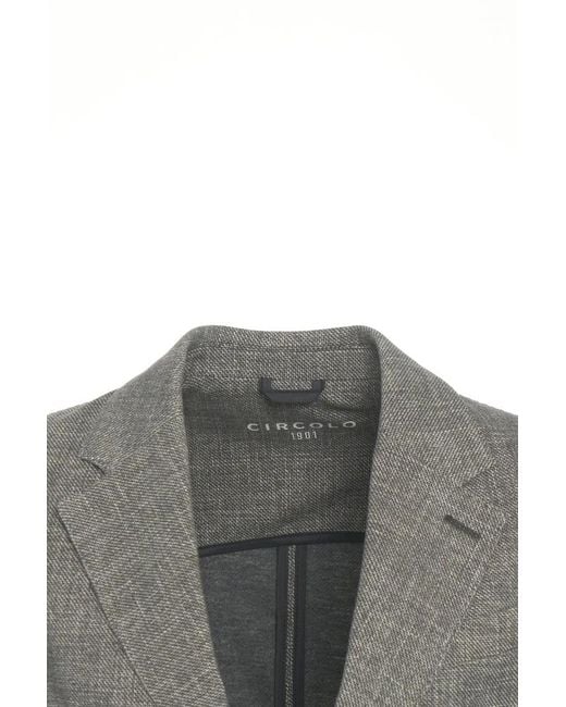 Circolo 1901 Blazer With Patch Pockets in Gray für Herren