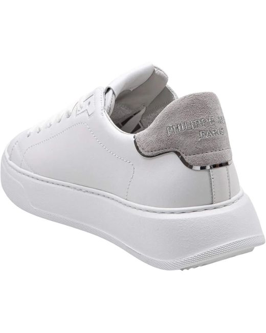 Philippe Model Low-Top Sneaker in White für Herren