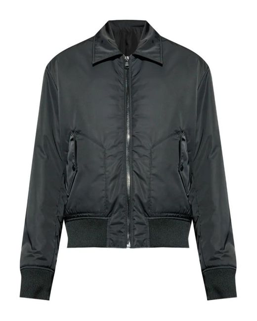 Balmain Contemporary Coat With Ribbed Cuffs And Flap in Black für Herren
