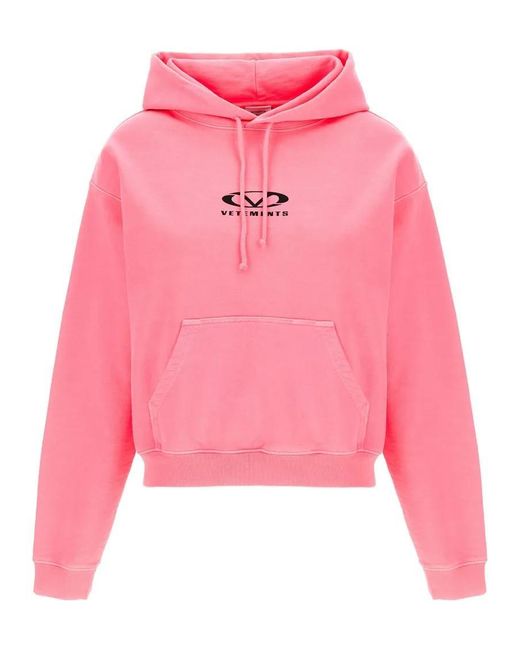 Vetements Pink 'Oval Logo' Hoodie