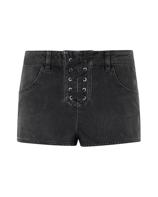 Isabel Marant Black Delma Shorts