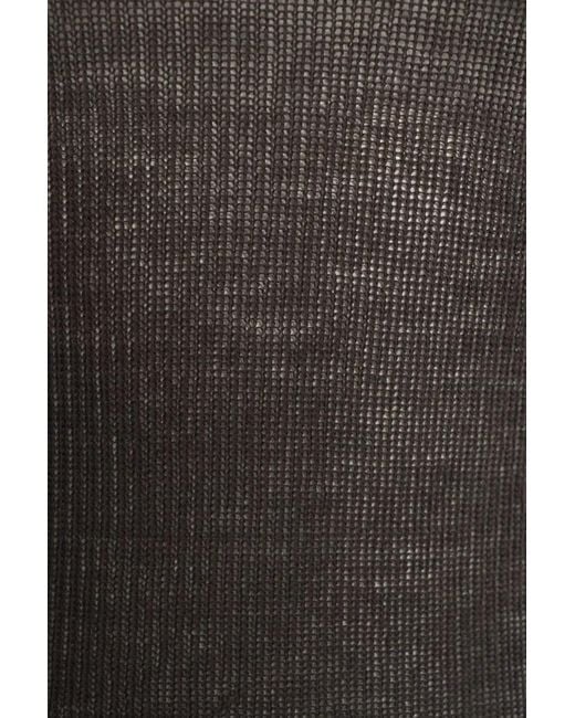 Grifoni Gray Mock Neck Sweater