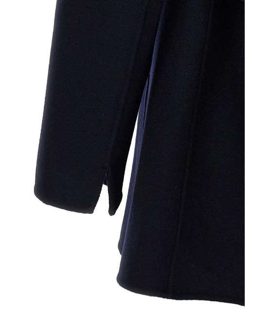 Max Mara Blue 'Caban' Coat