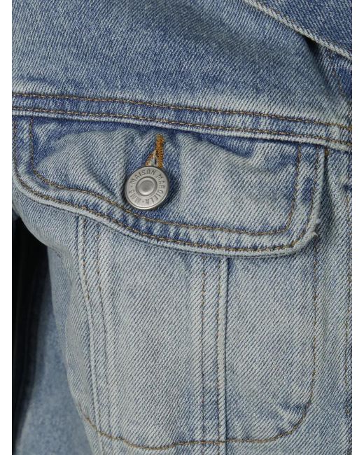 MM6 by Maison Martin Margiela Blue Denim Jacket With Button Closure