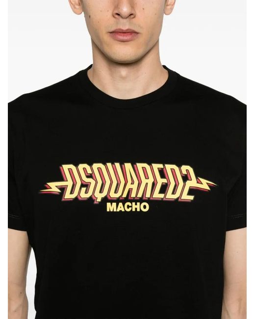 DSquared² Macho T-Shirt in Black für Herren