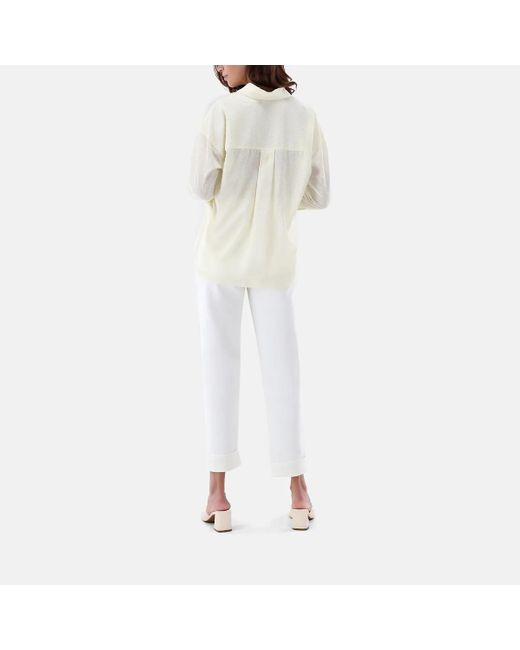 Van Laack Green Bluse Modern Fit Uni